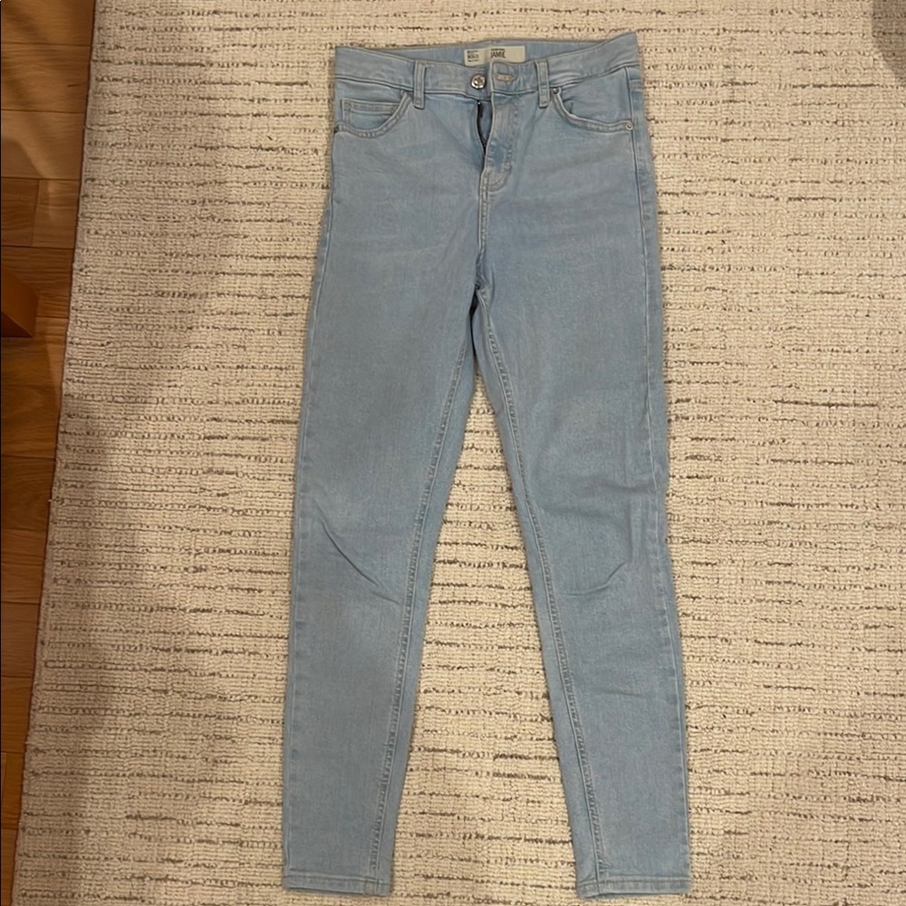 Topshop Light Blue Skinny Jeans